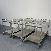 Set of 3 Trolley ( 2 shelves 1000 x 500 x 960 ) Carts, Racking, and Shelving image 0